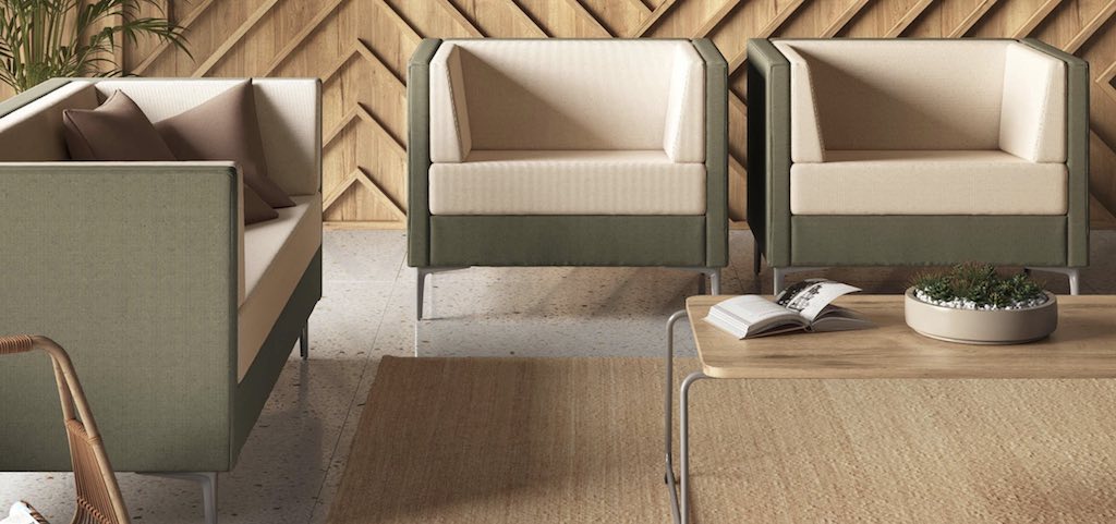 fauteuil d'accueil pour espace professionnel mobel linea